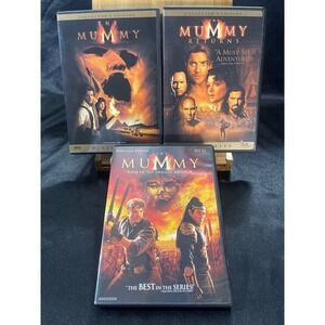 The Mummy Trilogy DVD Bundle Brendan Fraser Mummy Returns Tomb Dragon Emperor